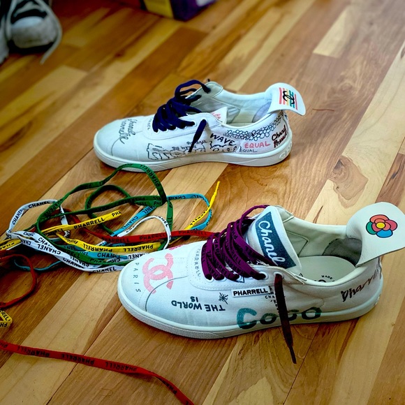 Pharrell Chanel White Multi-color - Picture 3 of 5